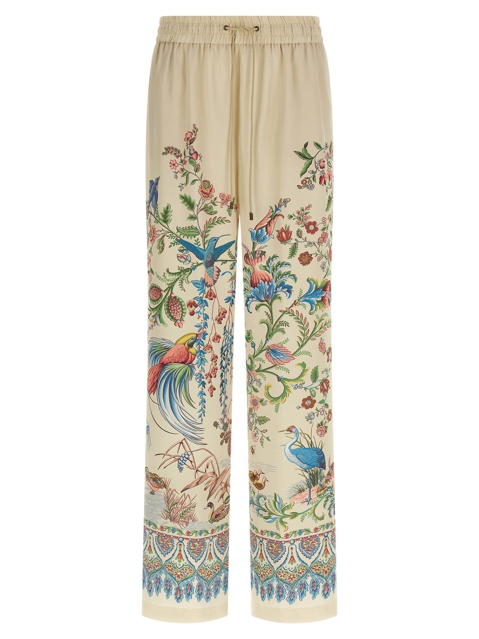 ETRO - ETRO - Flora and fauna printed trousers - Women’s Pants