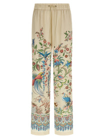 ETRO - ETRO - Flora and fauna printed trousers - Women’s Pants
