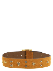 ETRO - ETRO - Suede studded belt - Women’s Accessories
