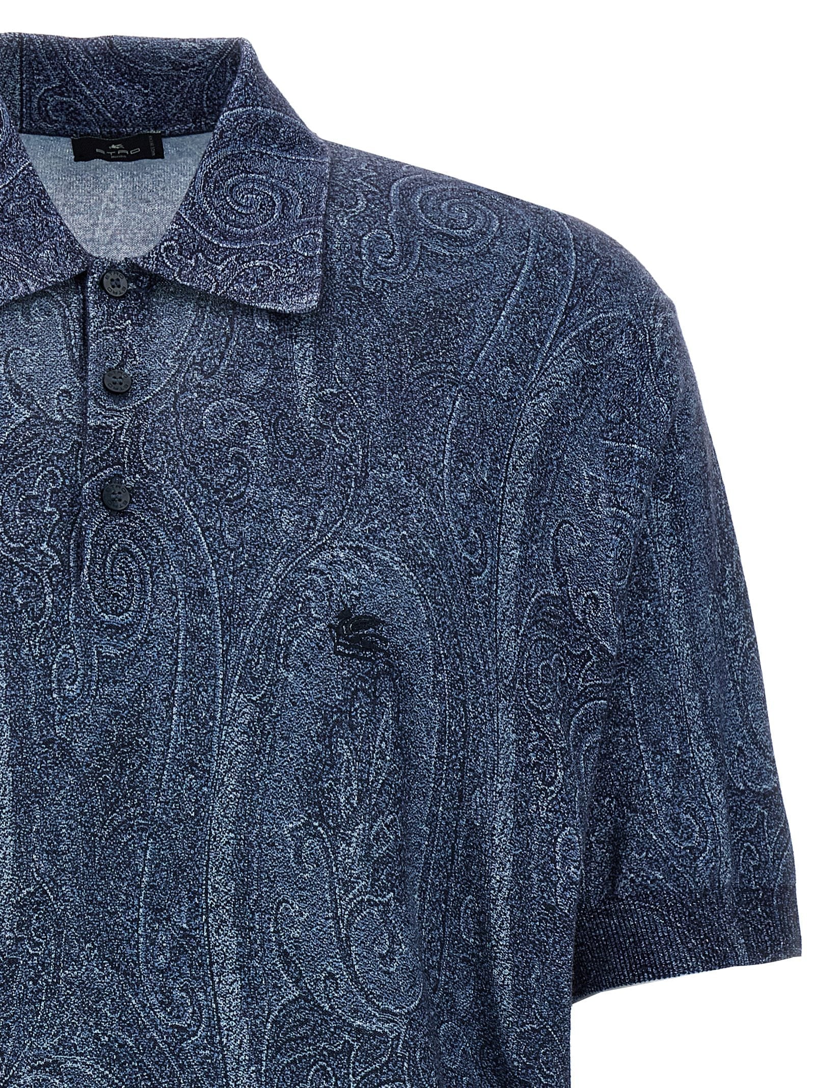 ETRO - ETRO - ’Paisley’ polo shirt - Men’s Tops