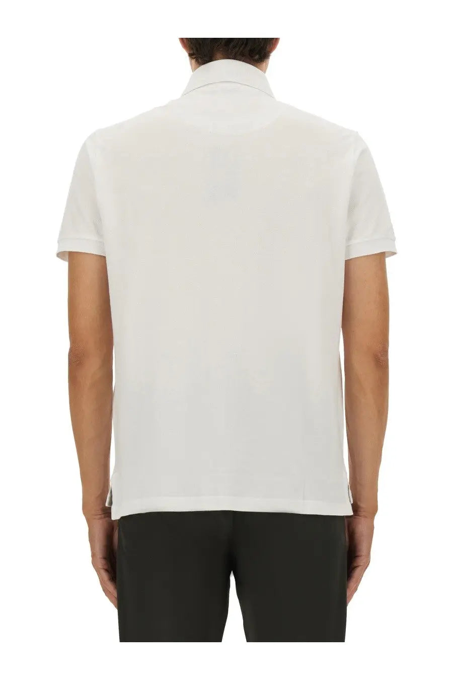 Etro men’s white polo shirt with short sleeves classic collar and neat stitching for casual wear