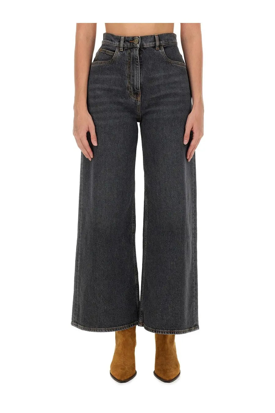 ETRO Women's Baggy Jacquard Jeans Grey