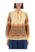 ETRO Women's Blue Printed Multicolor