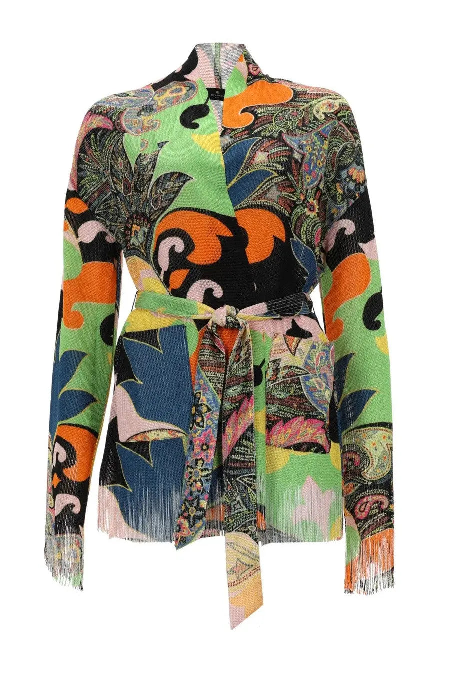 ETRO Women's Fringed Cardigan Multicolor