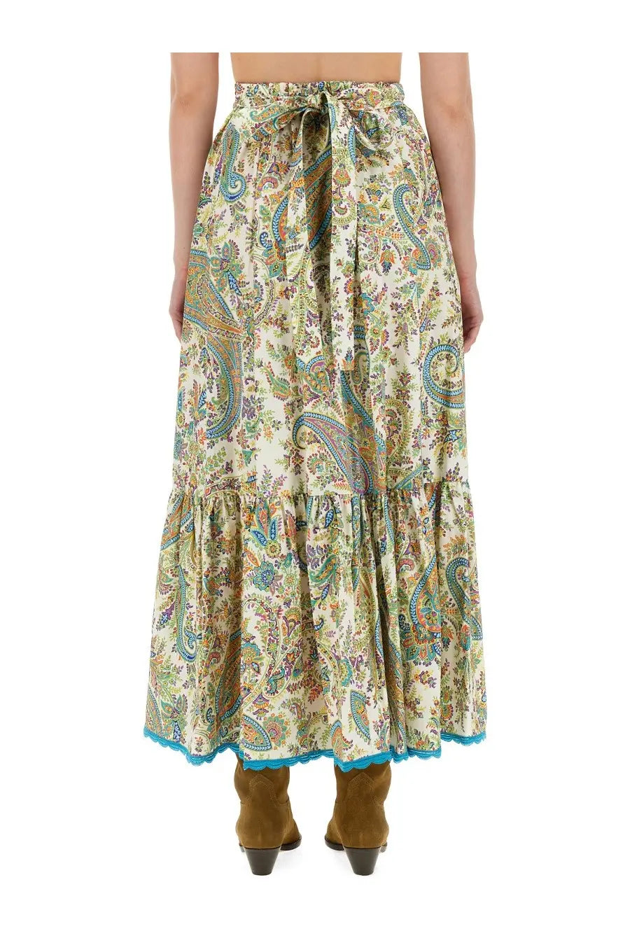 ETRO Women's Long Skirt Green, view 3
