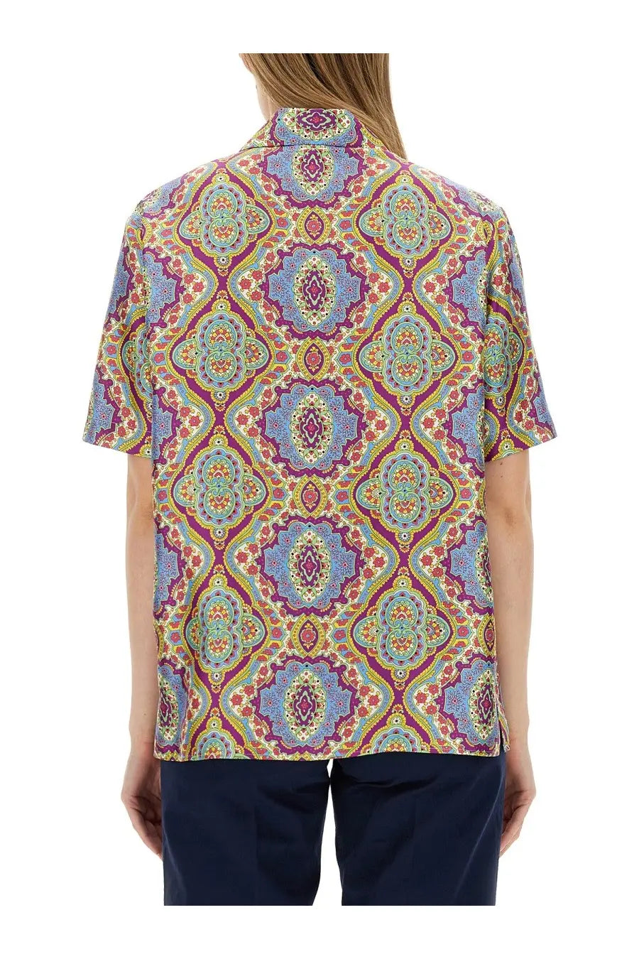 ETRO Women's Printed Silk Shirt Multicolor, view 3