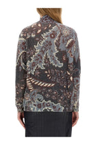 ETRO Women's Printed Wool Sweater Multicolor, view 3