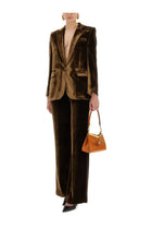 ETRO Women's Velvet Pants Brown, view 2