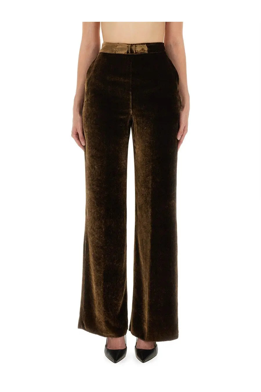 ETRO Women's Velvet Pants Brown