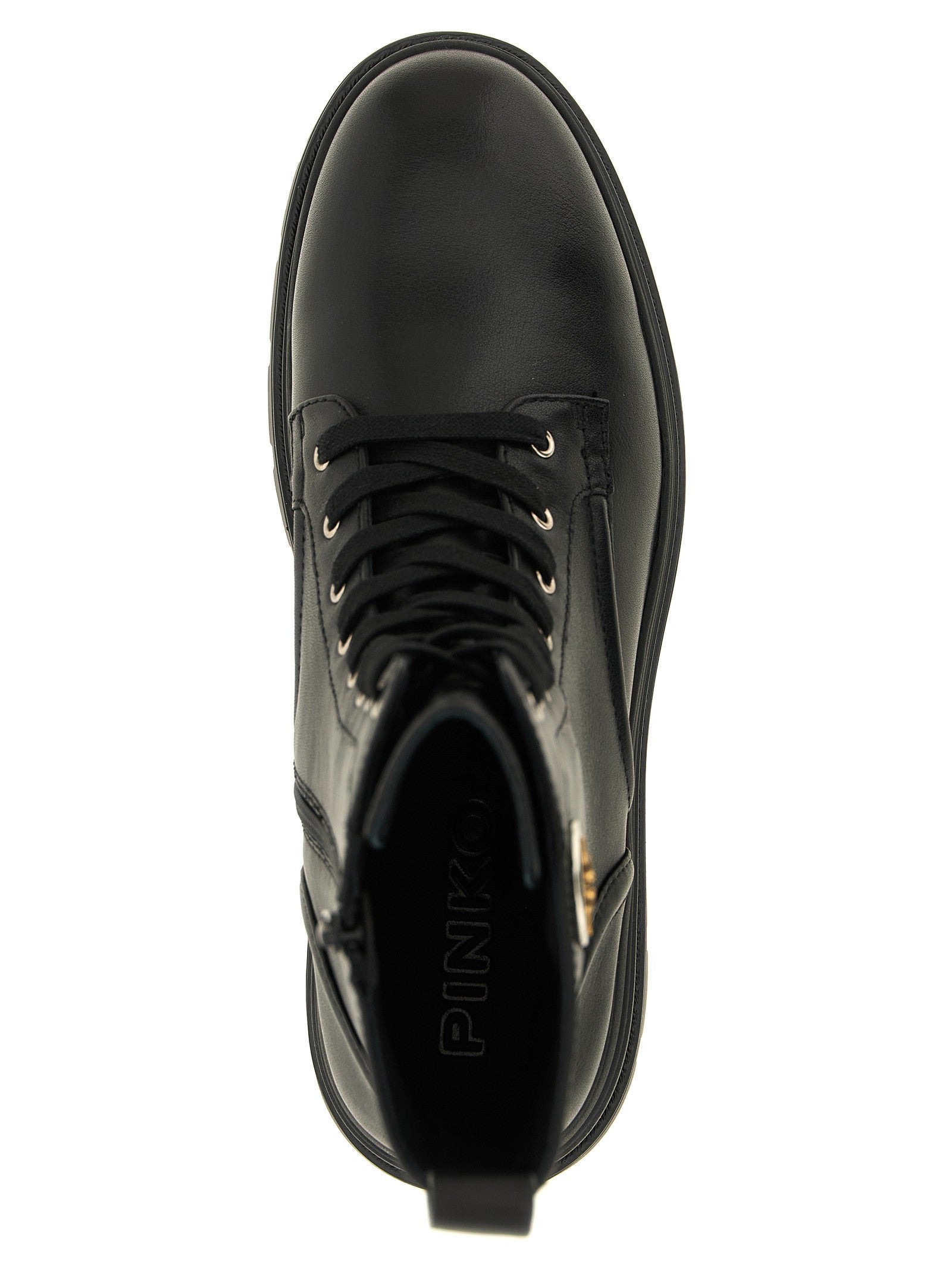 Pinko Eva Lace up Ankle Boots Black