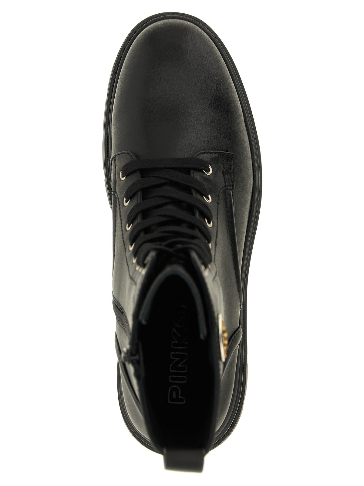 Pinko Eva Lace up Ankle Boots Black, view 4