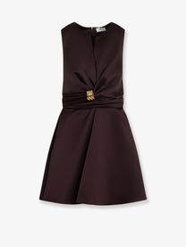 Elisabetta Franchi Women's Events Mini Dress Brown