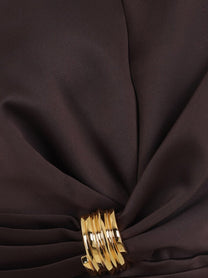 Elisabetta Franchi Women's Events Mini Dress Brown