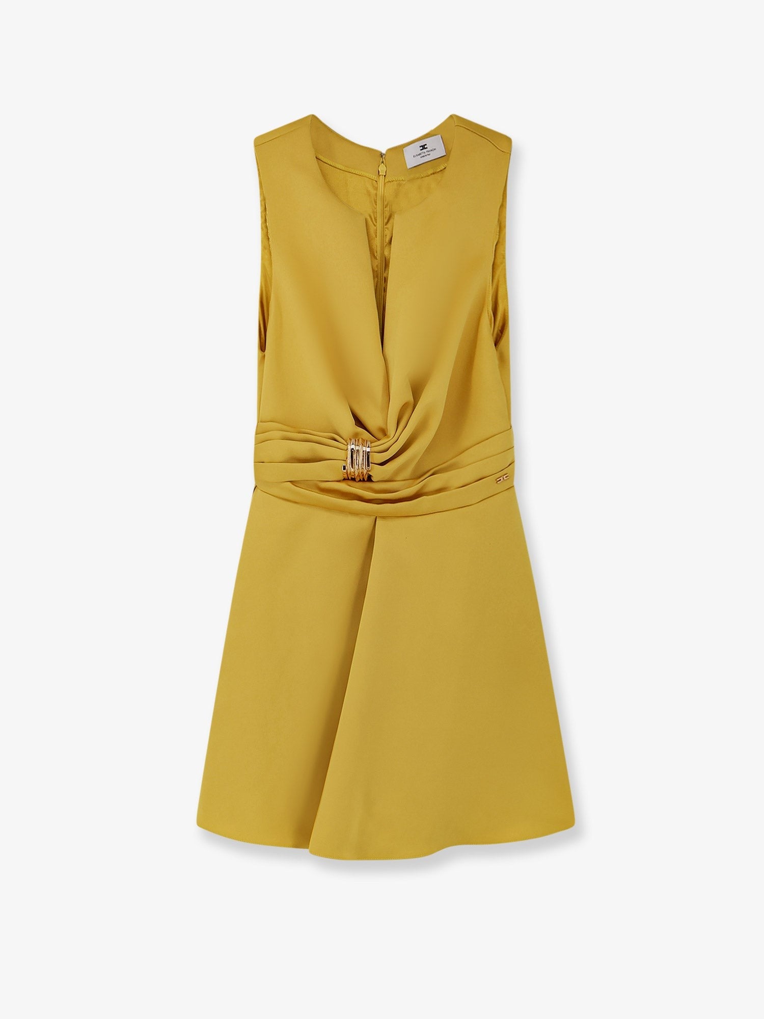 Elisabetta Franchi Women's Events Satin Mini Dress Yellow
