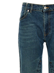 Y/Project Evergreen Hook and Eye Jeans Blue