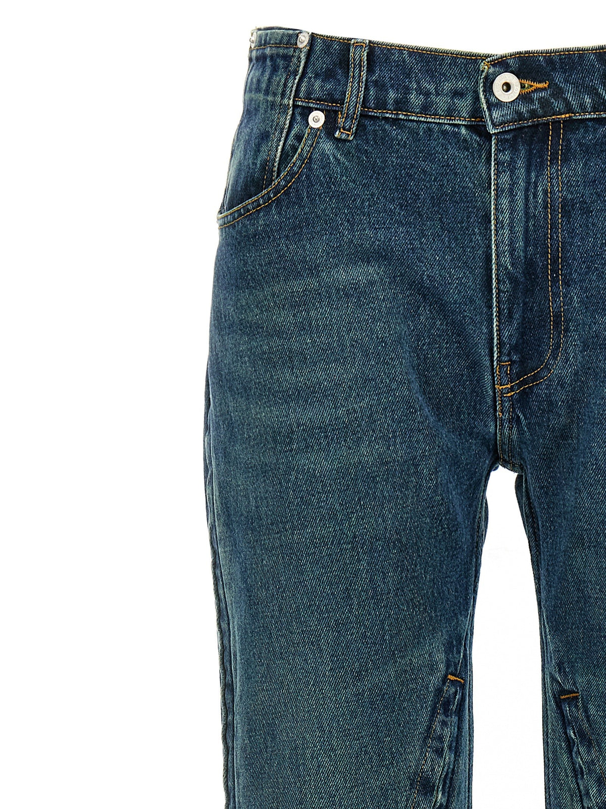 Y/Project Evergreen Hook and Eye Jeans Blue, view 3