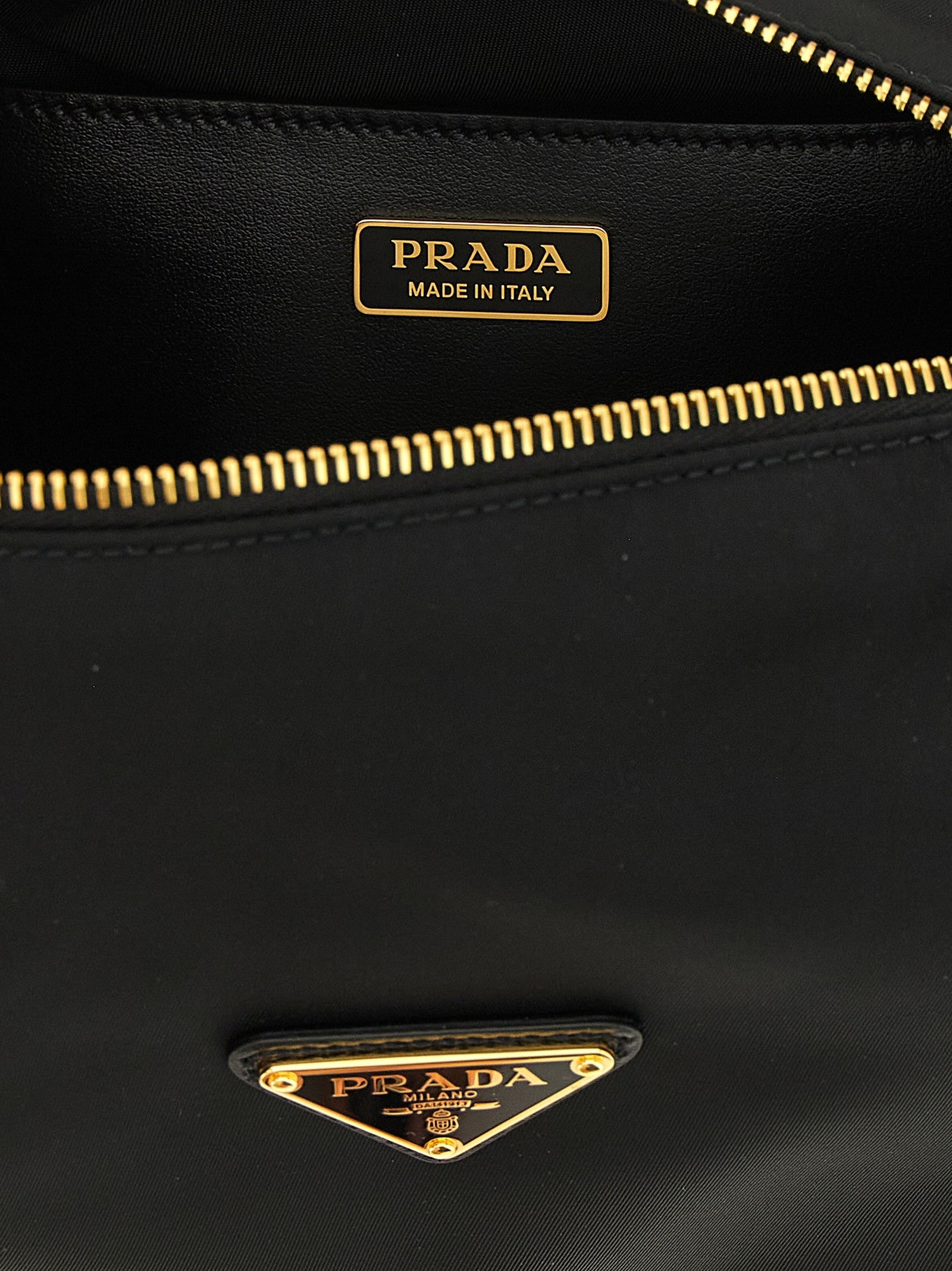 Prada Explore Small in Re Nylon Shoulder Bag Black