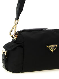 Prada Explore Small in Re Nylon Shoulder Bag Black