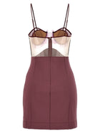Nensi Dojaka Explosive Flower Bra Dress Purple, view 2