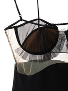 Nensi Dojaka Explosive Flower Bra Dress Black, view 4