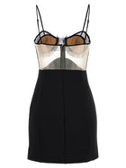 Nensi Dojaka Explosive Flower Bra Dress Black, view 2