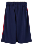 Willy Chavarria Exposed Bermuda Shorts Blue