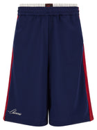 Willy Chavarria Exposed Bermuda Shorts Blue