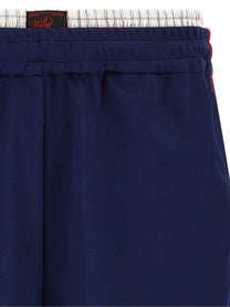 Willy Chavarria Exposed Bermuda Shorts Blue