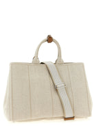 PRADA Extra Large Prada Jardinière Shopping Bag Beige, view 2