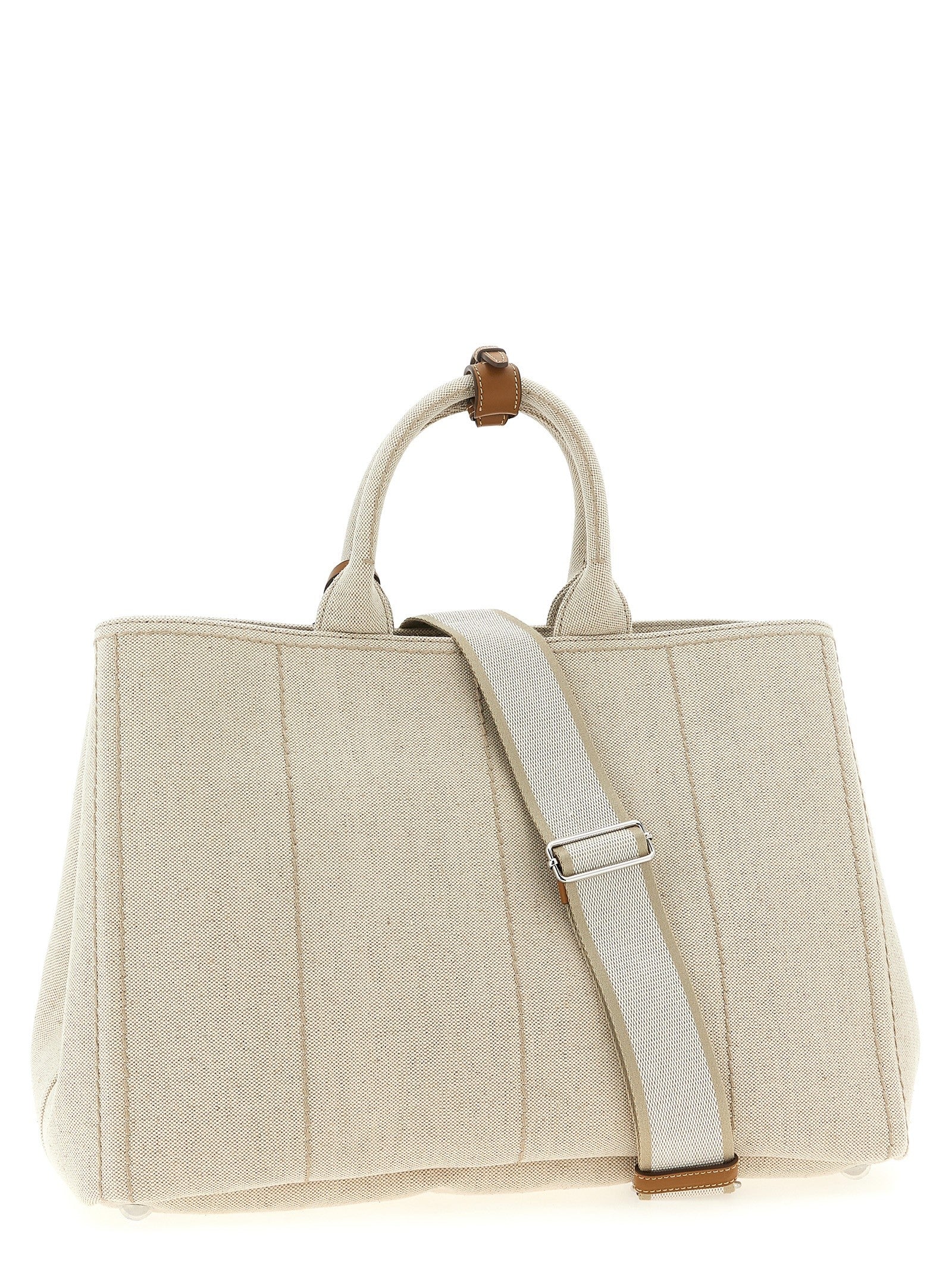 PRADA Extra Large Prada Jardinière Shopping Bag Beige