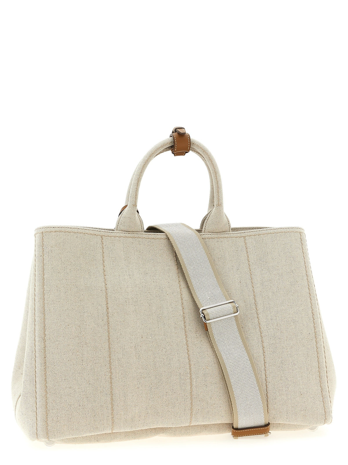 PRADA Extra Large Prada Jardinière Shopping Bag Beige, view 2