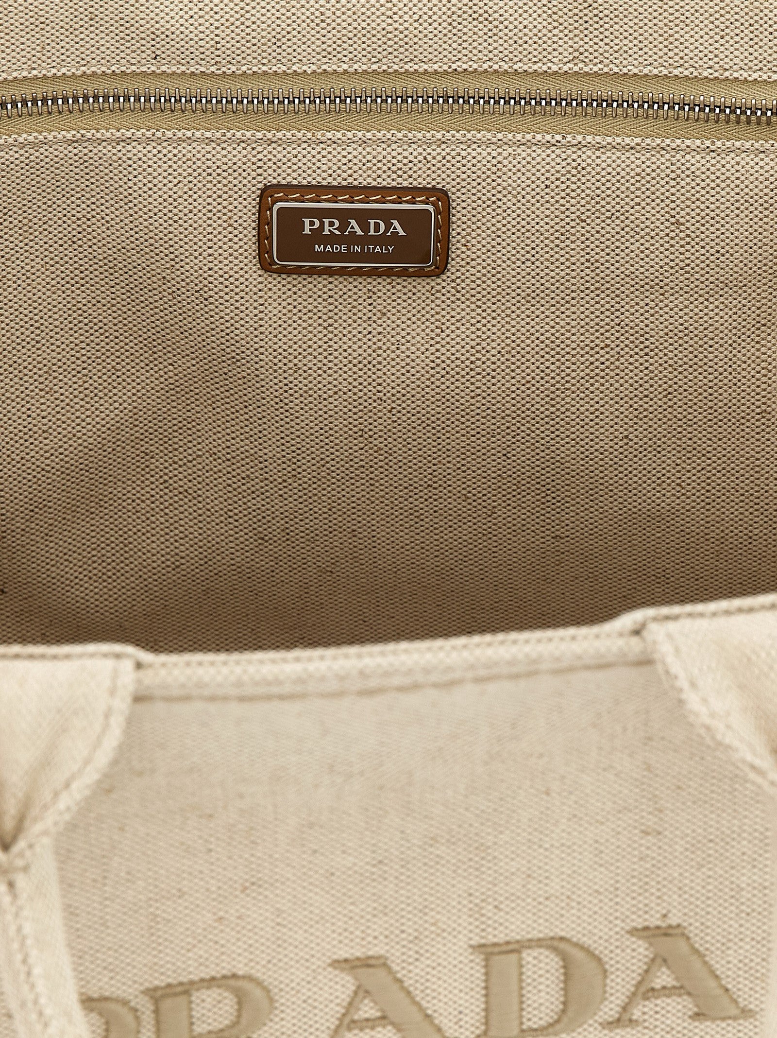 PRADA Extra Large Prada Jardinière Shopping Bag Beige