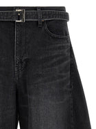 Sacai Extra Leg Jeans Black, view 3