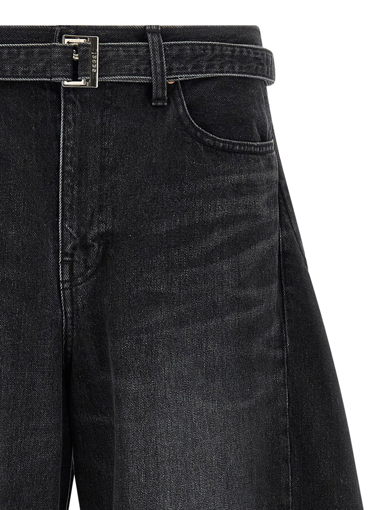 Sacai Extra Leg Jeans Black