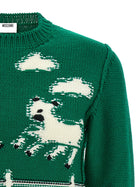 Moschino Extrafine Wool Sweater Green