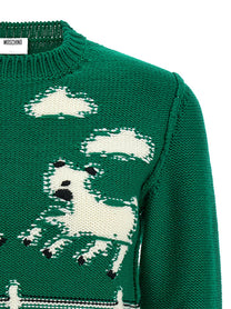 Moschino Extrafine Wool Sweater Green