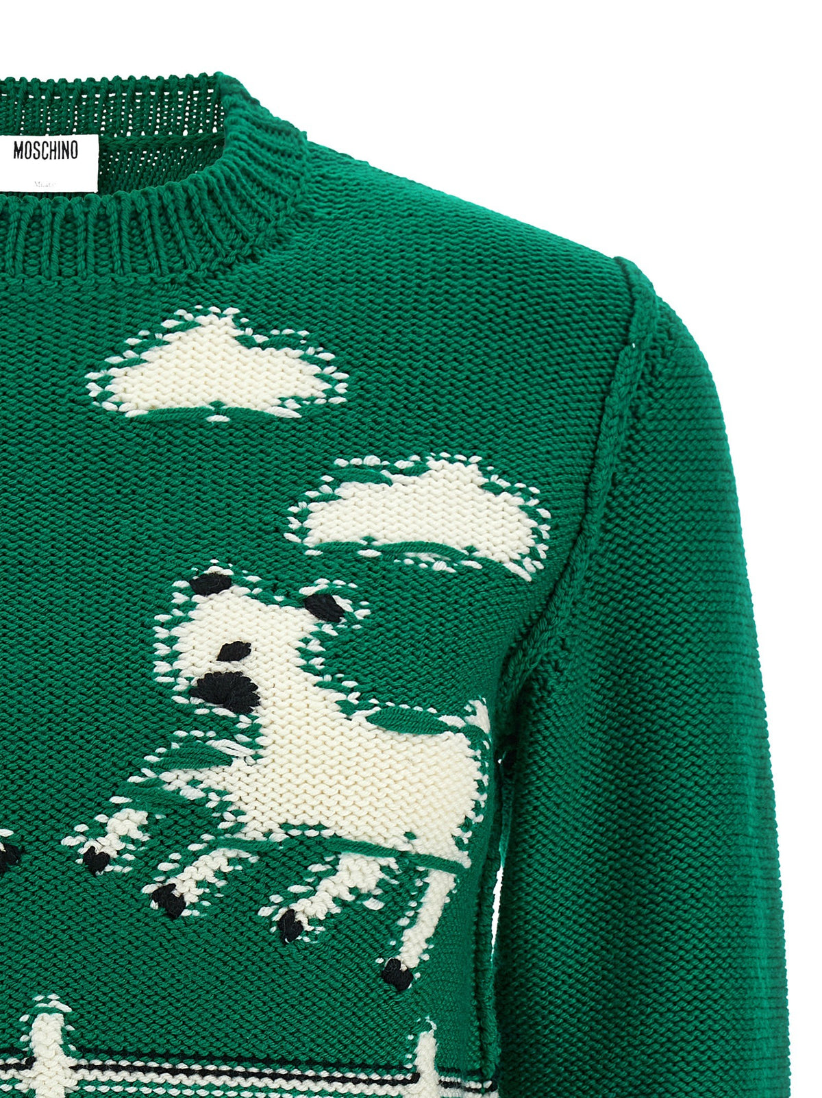 Moschino Extrafine Wool Sweater Green