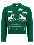 Moschino Extrafine Wool Sweater Green