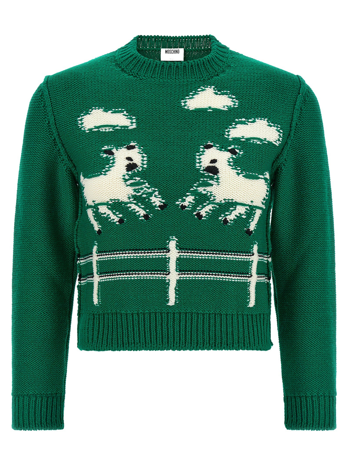 Moschino Extrafine Wool Sweater Green