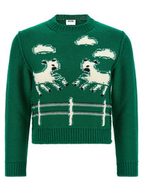 Moschino Extrafine Wool Sweater Green