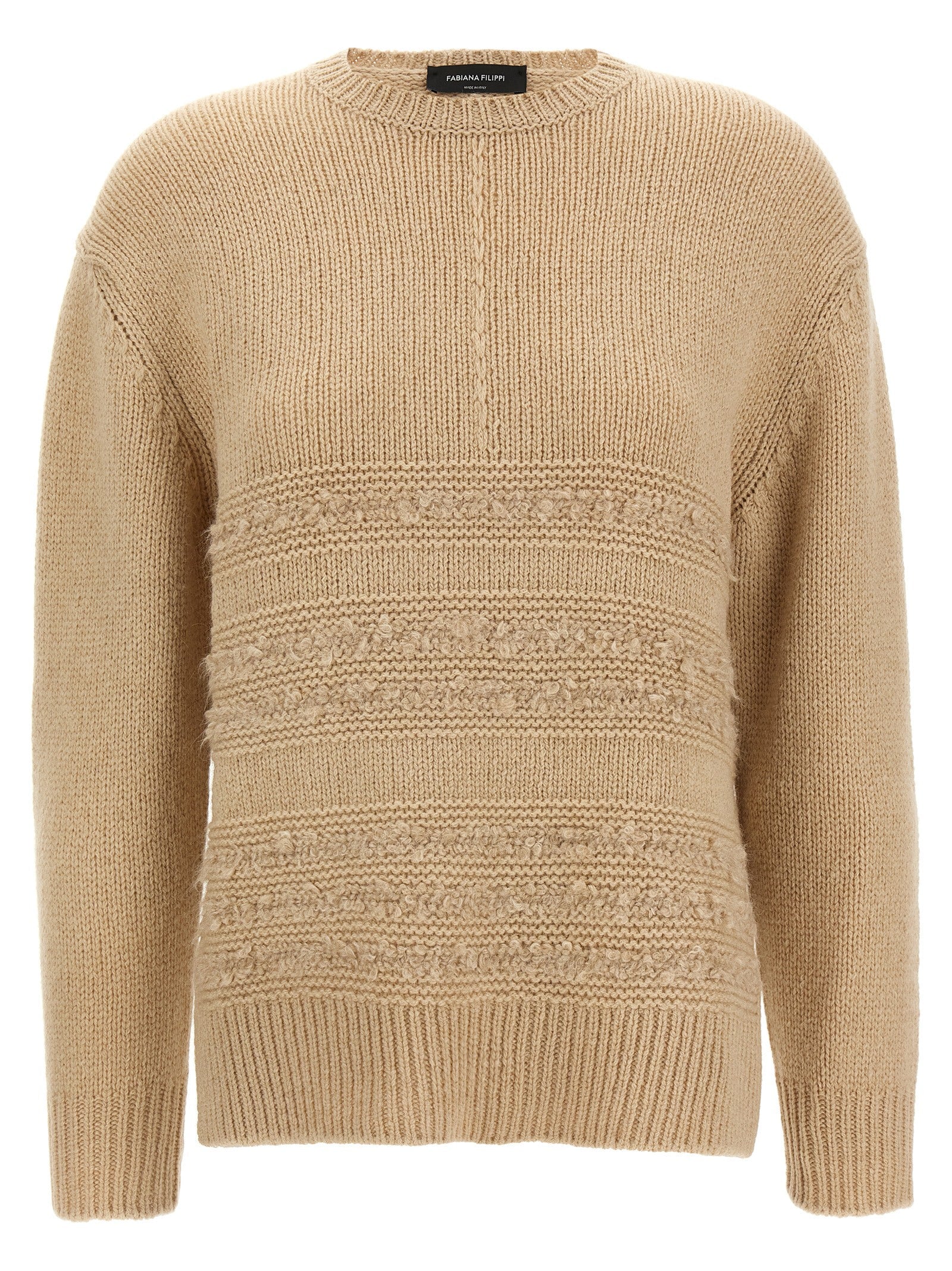 FABIANA FILIPPI - FABIANA FILIPPI - Bouclé insert sweater - Women’s Knitwear