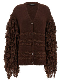 FABIANA FILIPPI - FABIANA FILIPPI - Bouclé fringed cardigan - Women’s Knitwear