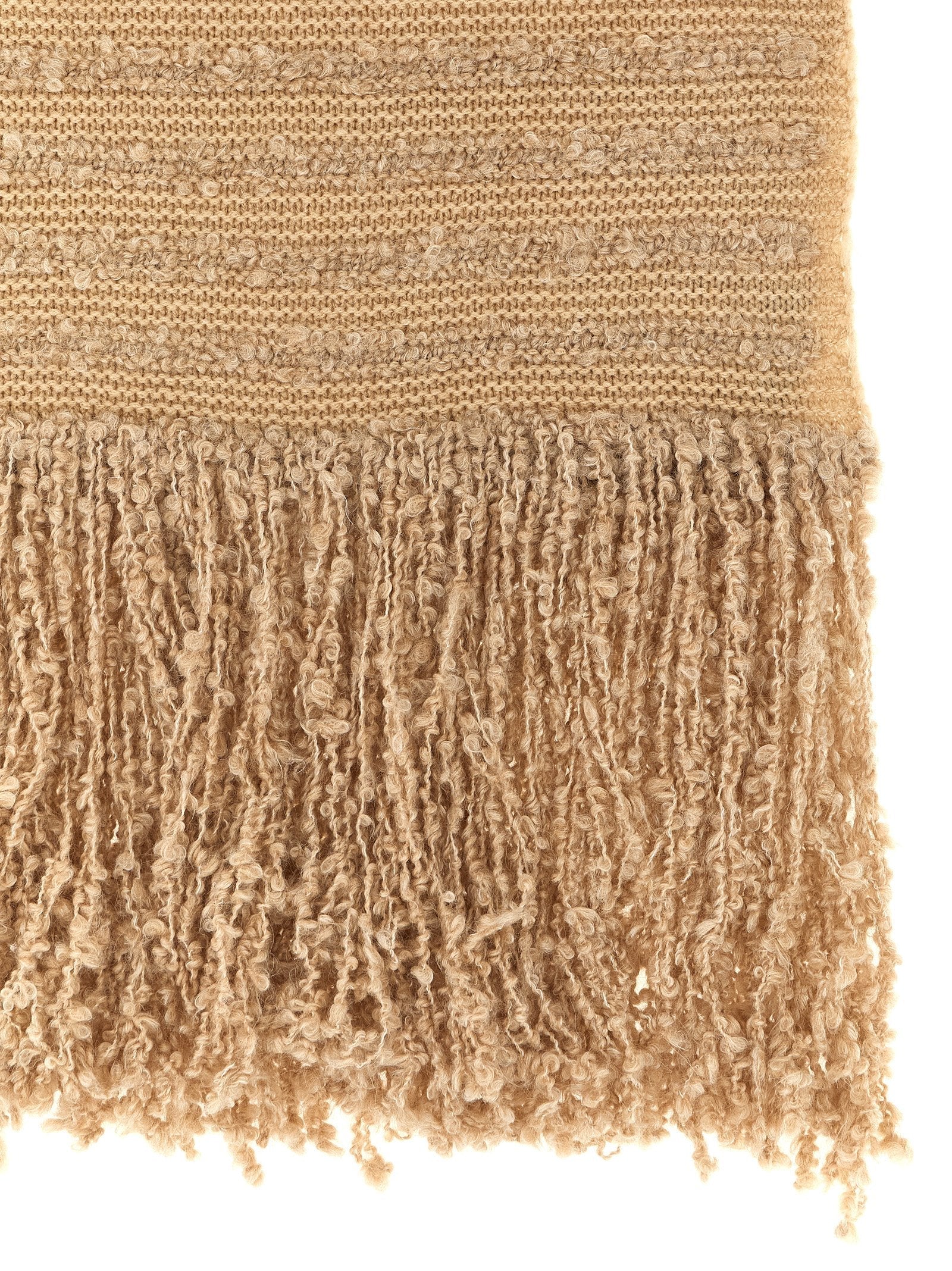 FABIANA FILIPPI - FABIANA FILIPPI - Bouclé fringed scarf - Women’s Accessories