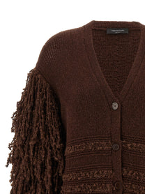 FABIANA FILIPPI - FABIANA FILIPPI - Bouclé fringed cardigan - Women’s Knitwear