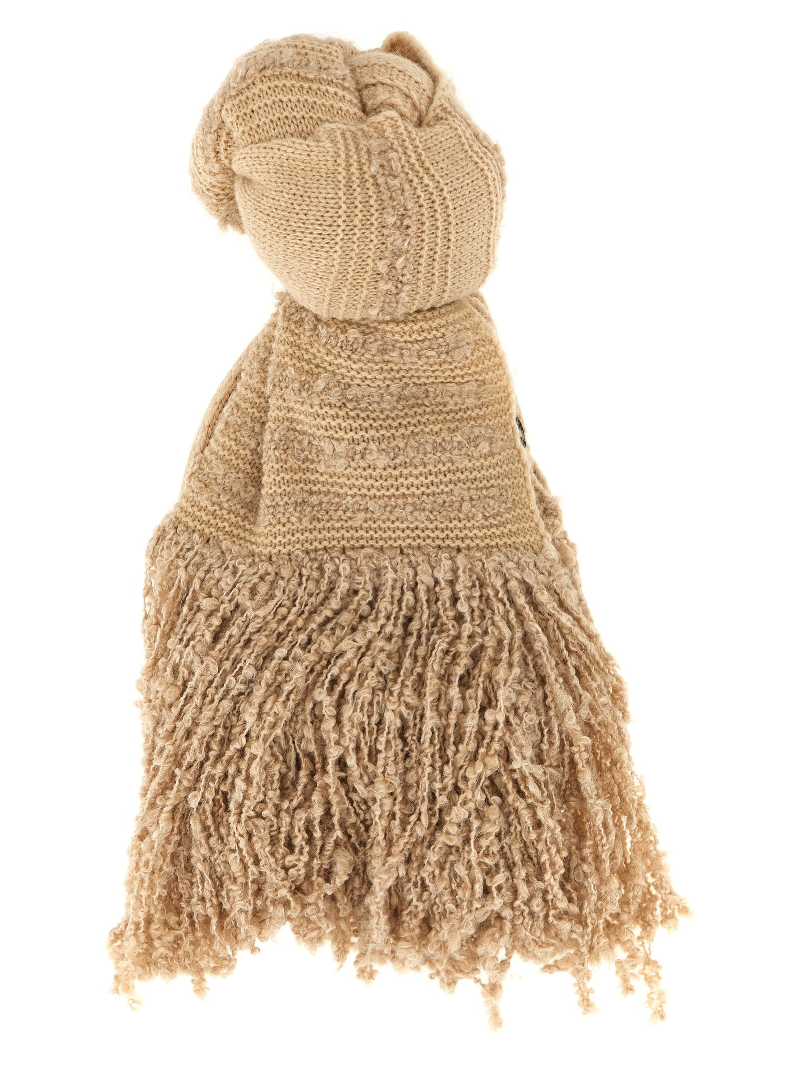 FABIANA FILIPPI - FABIANA FILIPPI - Bouclé fringed scarf - Women’s Accessories