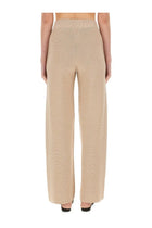 Fabiana Filippi Women's Organic Cotton and Lurex Pants Beige, view 3