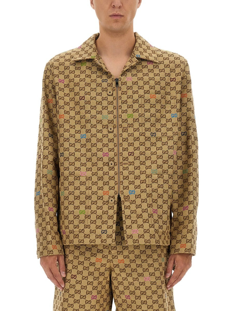 Gucci Men's Fabric Jacket Beige