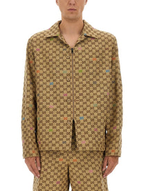 Gucci Men's Fabric Jacket Beige