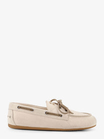 Miu Miu Women's Fabric Loafers White