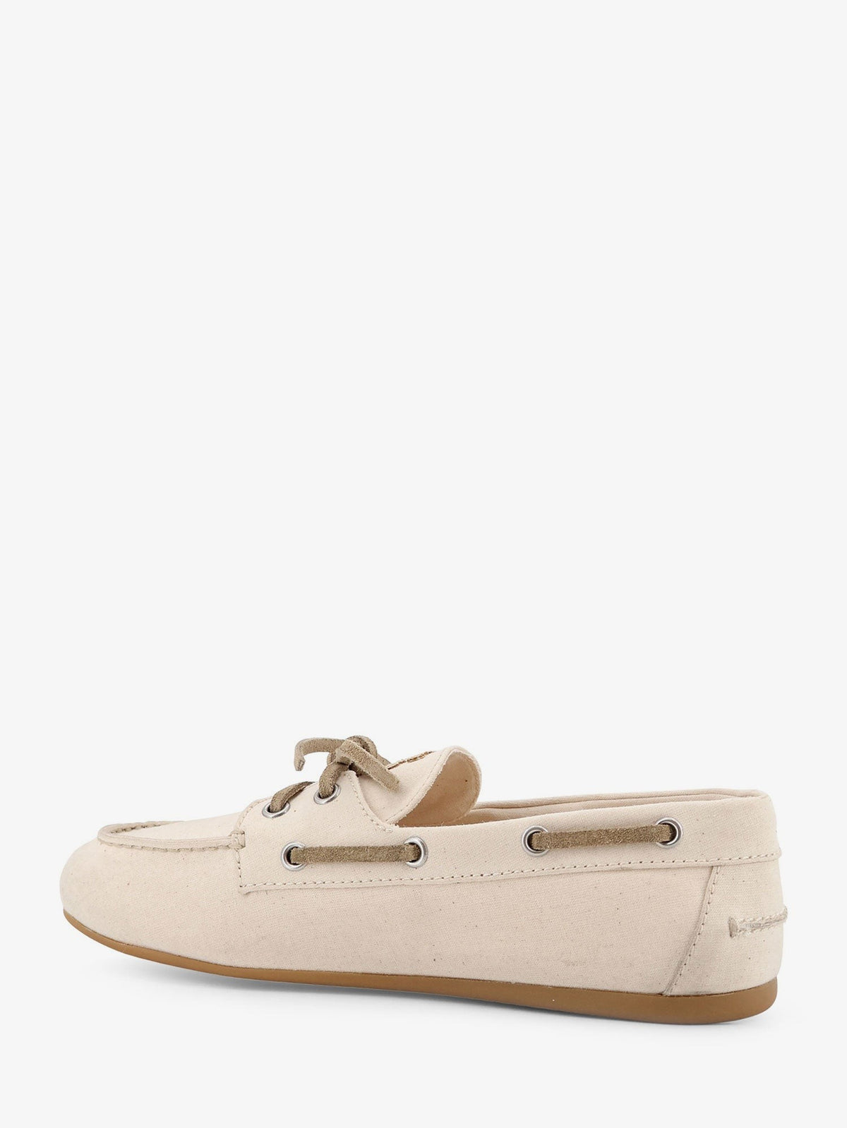 Miu Miu Women's Fabric Loafers White, view 3